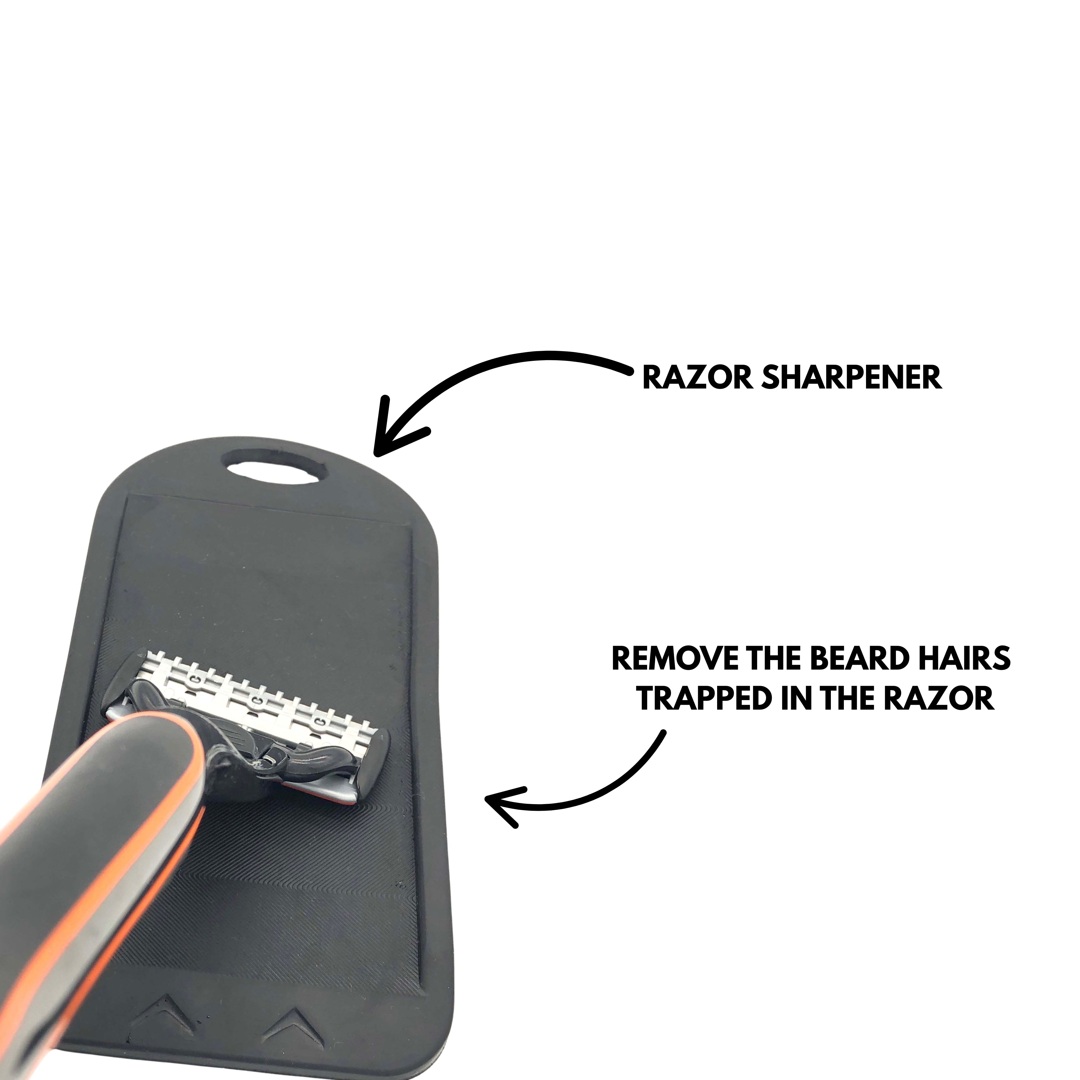 2-in-1 Razor Sharpener – Sharpens Blades and Cleans Stuck Hairs